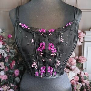 💞Victoria’s Secret Lace Corset-Style Bralette  XL